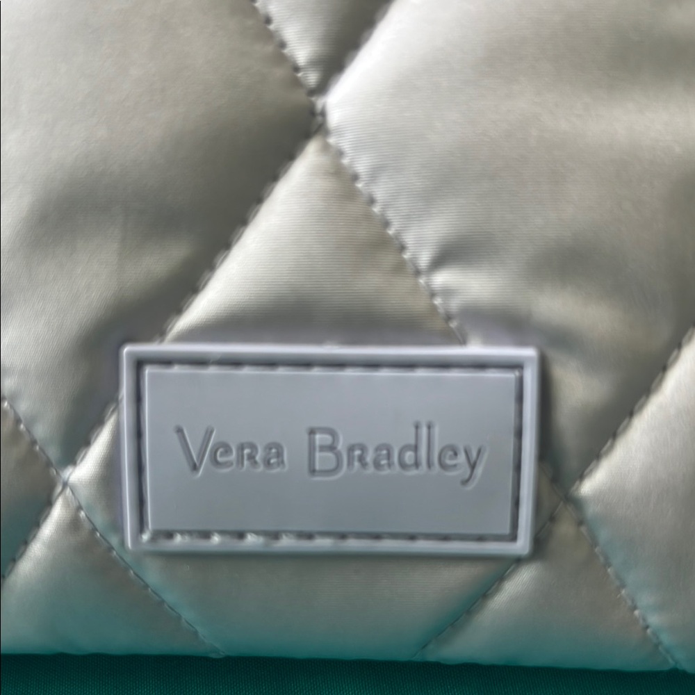 Vera Bradley Silver Quilted Tote Bag - Picture 6 of 6